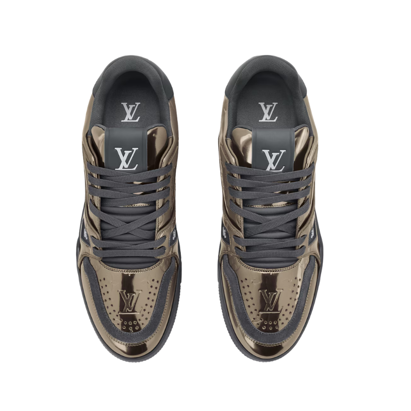 Louis Vuitton LV Trainer Sneakers – Gold / Black