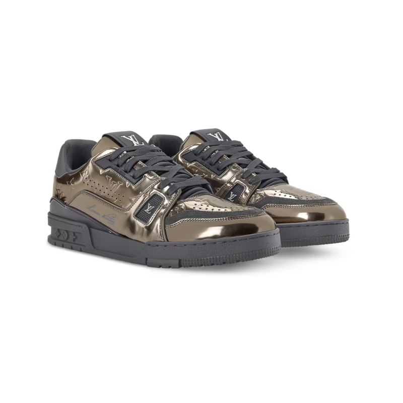 Louis Vuitton LV Trainer Sneakers – Gold / Black