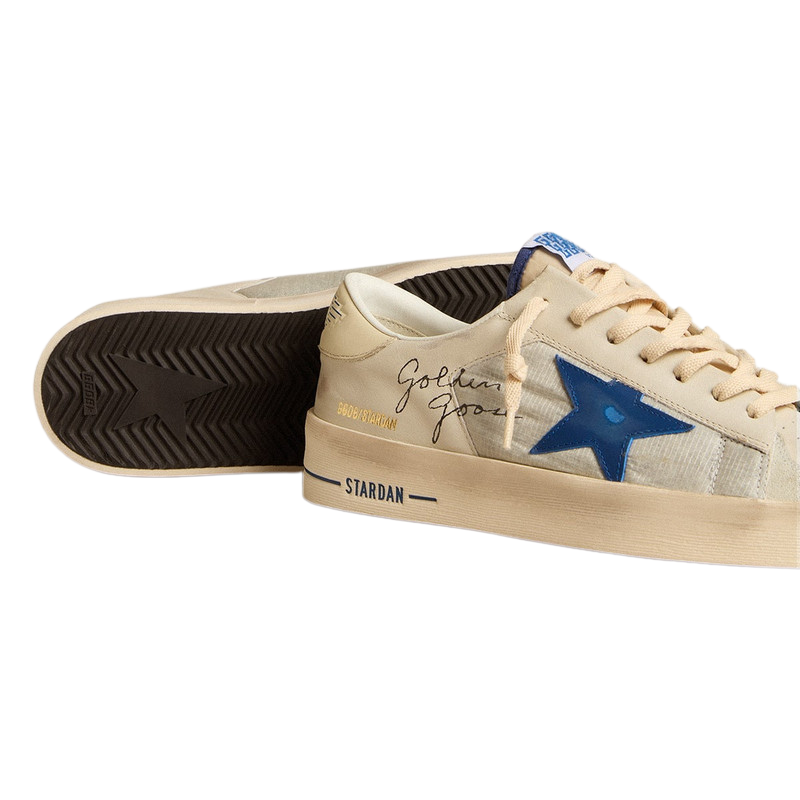 Golden Goose Stardan 'Ivory Blue Star'
