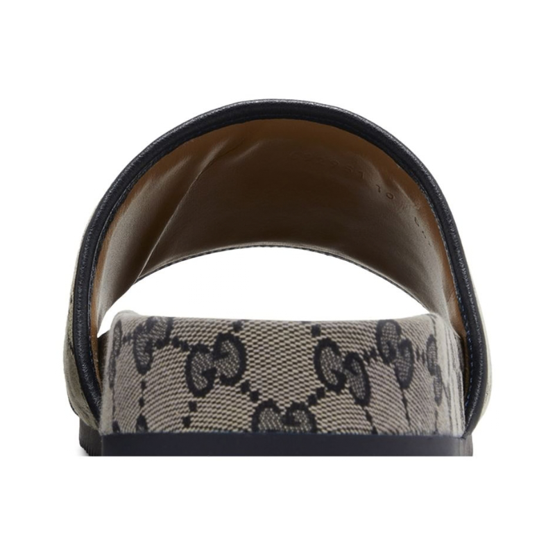 Gucci GG Slide Sandal 'Beige Blue Monogram'