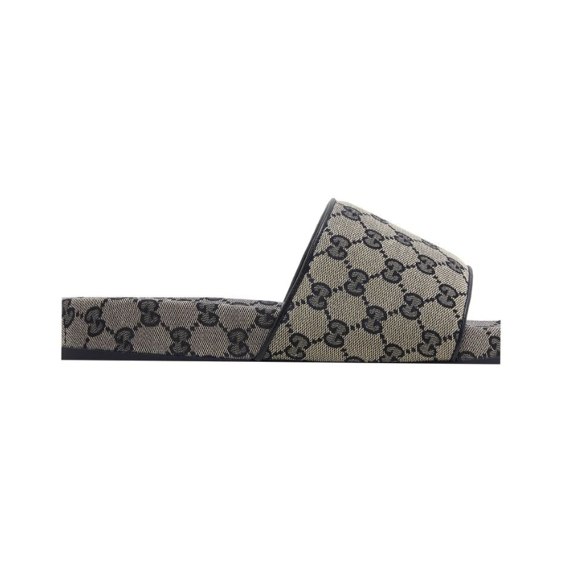Gucci GG Slide Sandal 'Beige Blue Monogram'