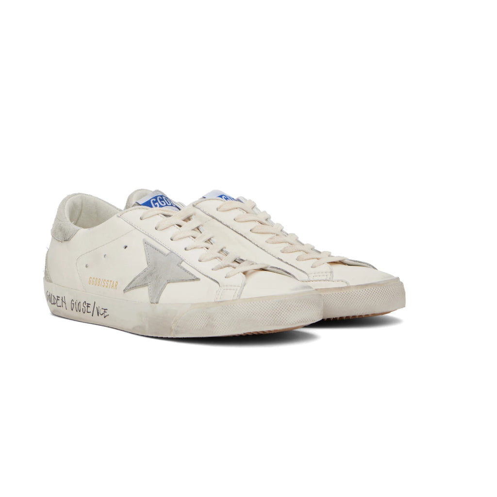 Golden Goose Super-Star in white leather star grey suede back (Women's)