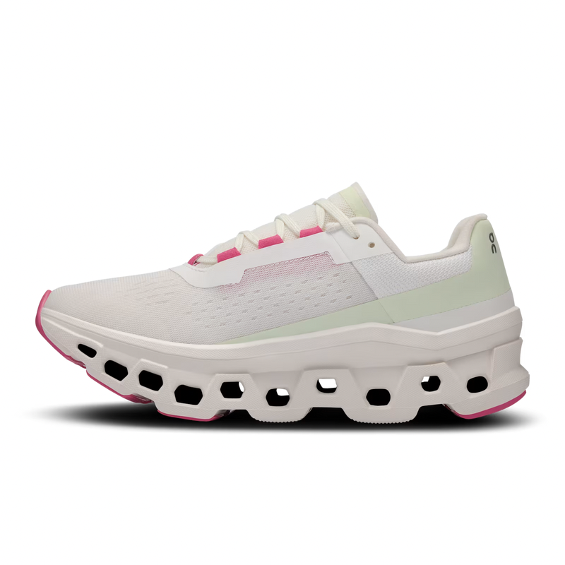 On Running Cloudmonster White/Lima